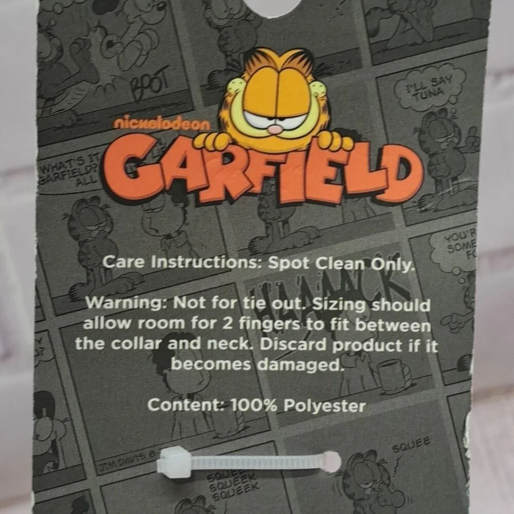 Nickelodeon Garfield The Cat All Over Graphics Pet Collar‎ S/M 11